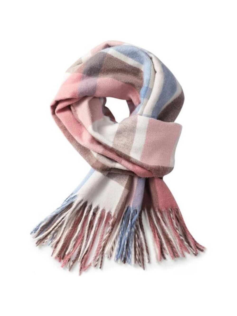 Womens plaid cashmere scarf warm winter blanket shawl soft cozy long wrap